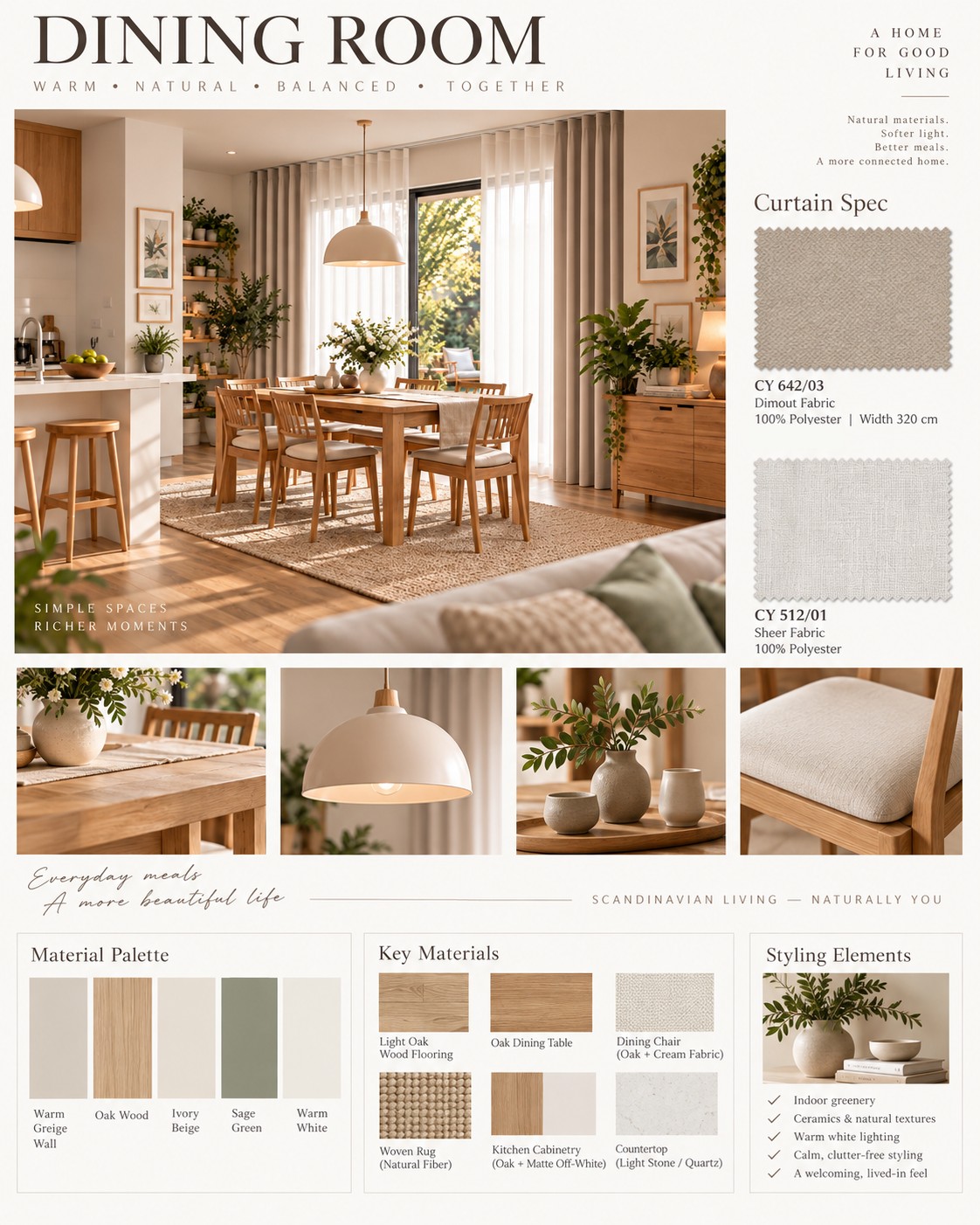 Dining mood board