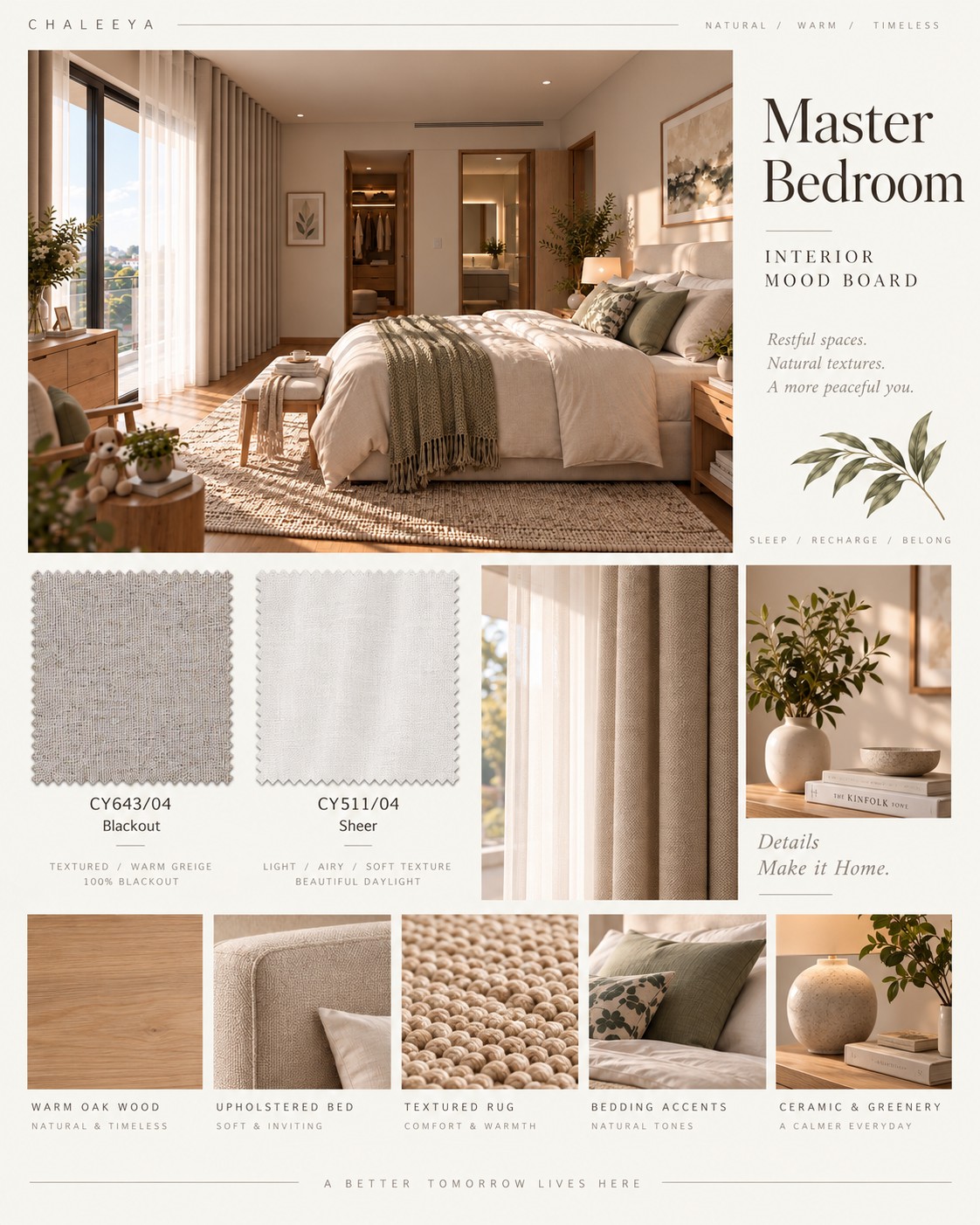 Master Bedroom mood board